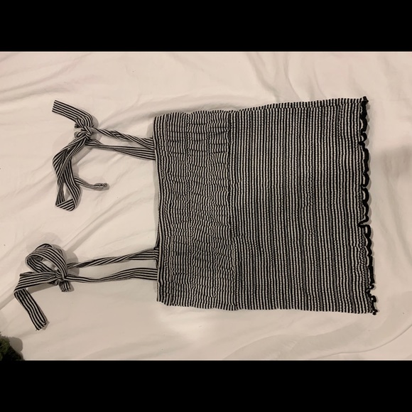 Rouched Striped Tank Top - Picture 2 of 2